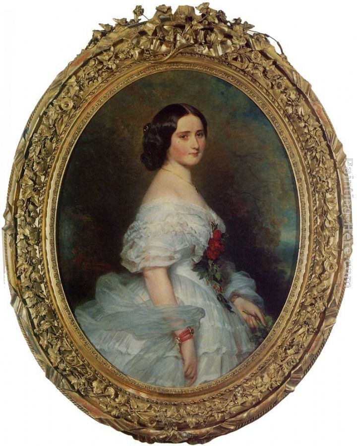 Franz Xavier Winterhalter Anna Dollfus, Baronne de Bourgoing